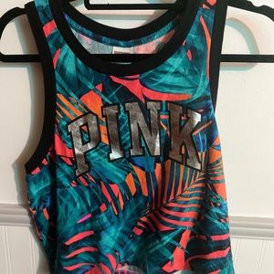 VS PINK tropical workout shirt